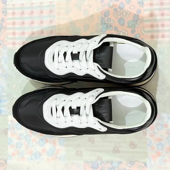 Dunhill Black Wavy Suede Sneakers - Picture 2 of 9